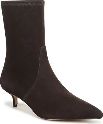 Veronica Beard Lisa 45 Stretch Kitten Heel Bootie (Women) | Nordstrom | Nordstrom