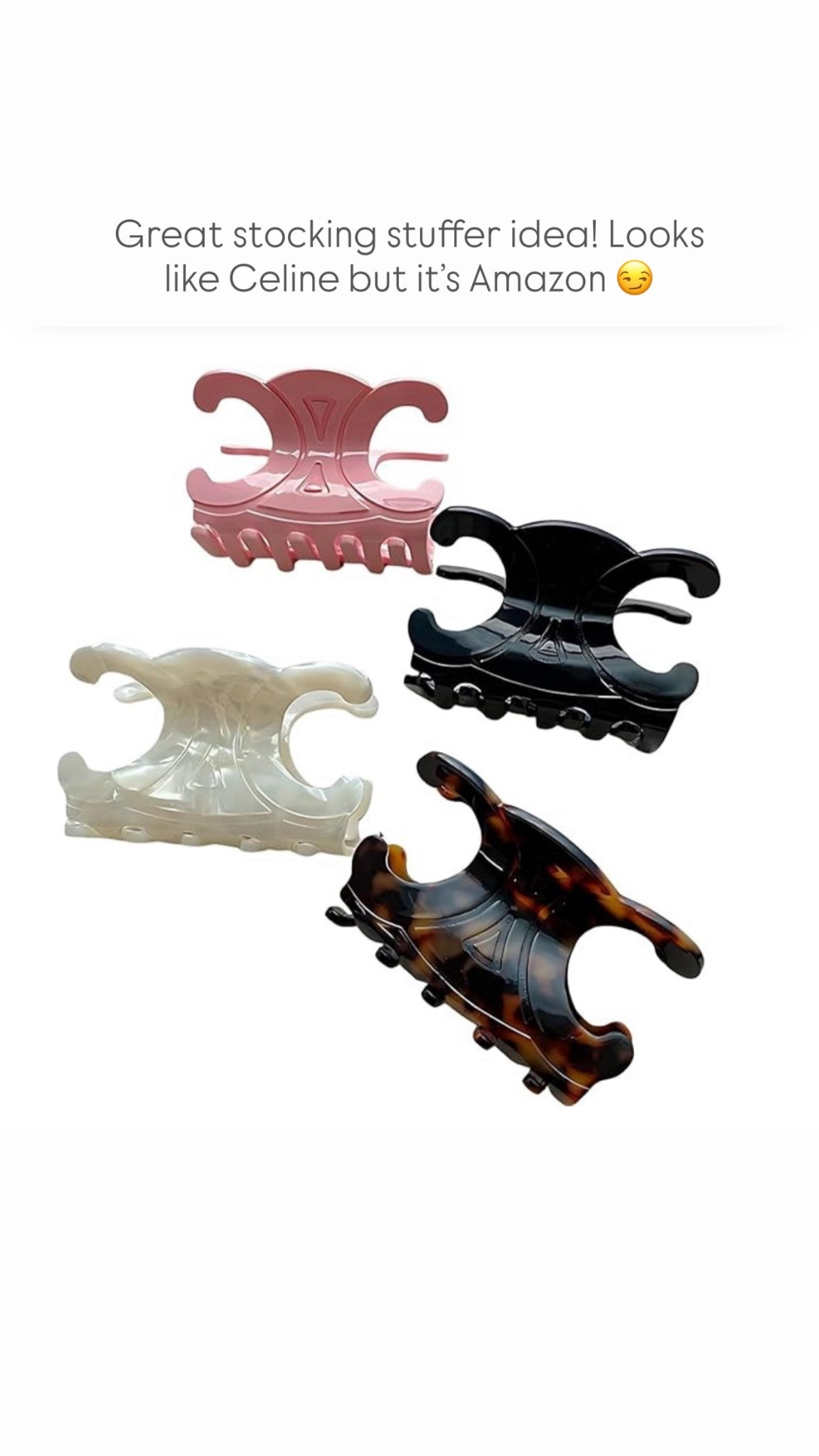 Great stocking stuffer idea! Looks like Celine but it’s Amazon 😏

Stocking stuffers for her that ship quickly!! 

#LTKselfcare #LTKGiftGuide #LTKFindsUnder50