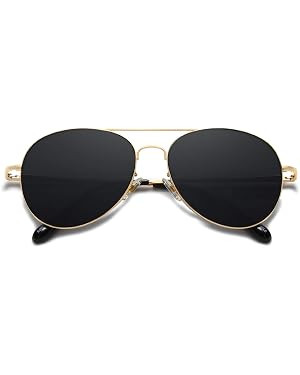 SOJOS Classic Aviator Sunglasses for Women Men Metal Spring Hinges SJ1030 | Amazon (US)