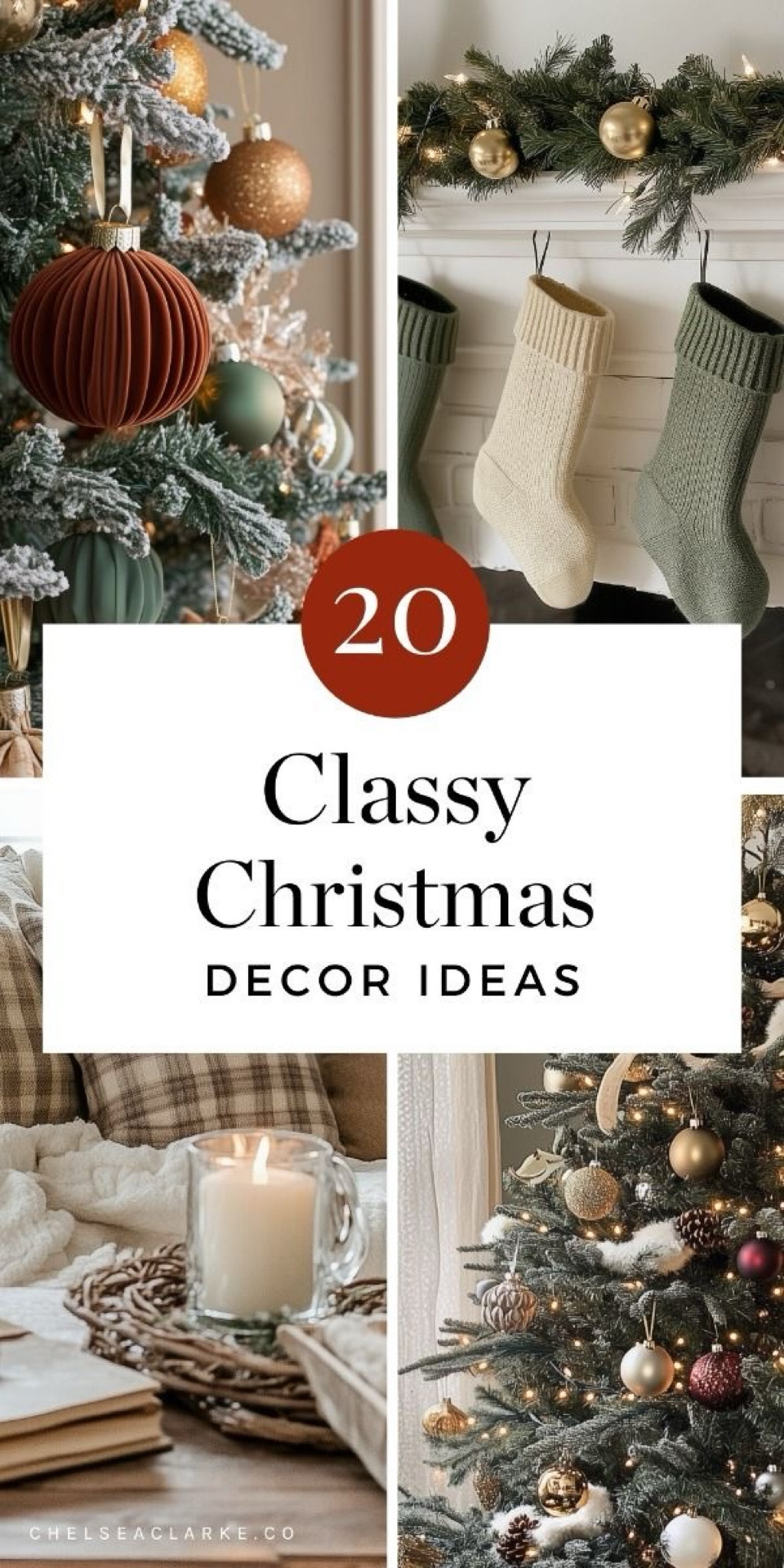 Classy Christmas decor ideas - see the full guide at https://ChelseaClarke.co, featuring 2024 Christmas trends, trending colors, emerging styles, French country cottage Christmas inspo and more! Everything you need to style your home for the holidays is on my blog, come visit 🎄

#LTKSeasonal #LTKHoliday #LTKHome