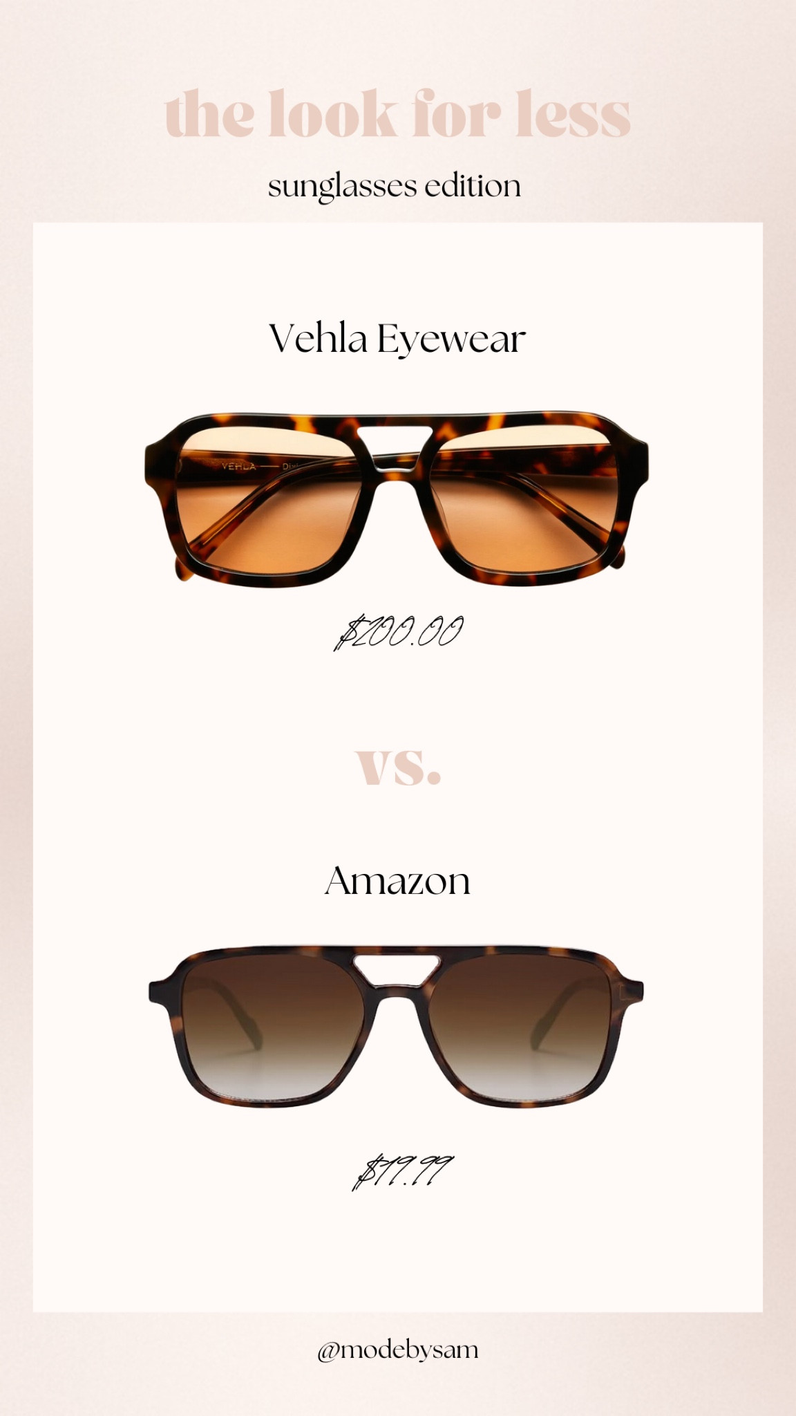 Love a good dupe! Here are my Vehla glasses for less! ⭐️

#LTKtravel #LTKunder50 #LTKstyletip