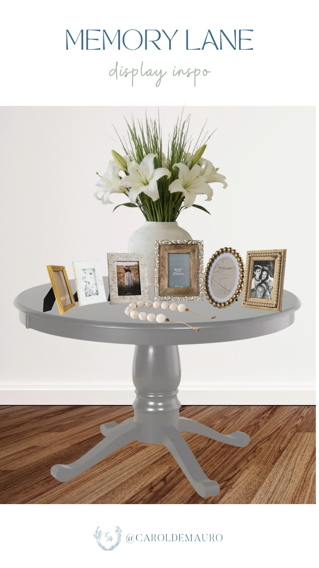 Turn a simple table into a gallery of your favorite memories! These textured frames and natural accents from Wayfair bring an effortless, elevated feel to home styling.

home inspo, interior styling, entryway decor, photo display, memory lane, frame gallery, home refresh, cozy vibes

#LTKSeasonal #LTKU #LTKHome