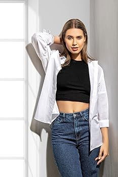 BIG DART Oversized Button Down Shirts for Women, Dressy Casual Long Sleeve Blouses Summer Tops Tu... | Amazon (US)