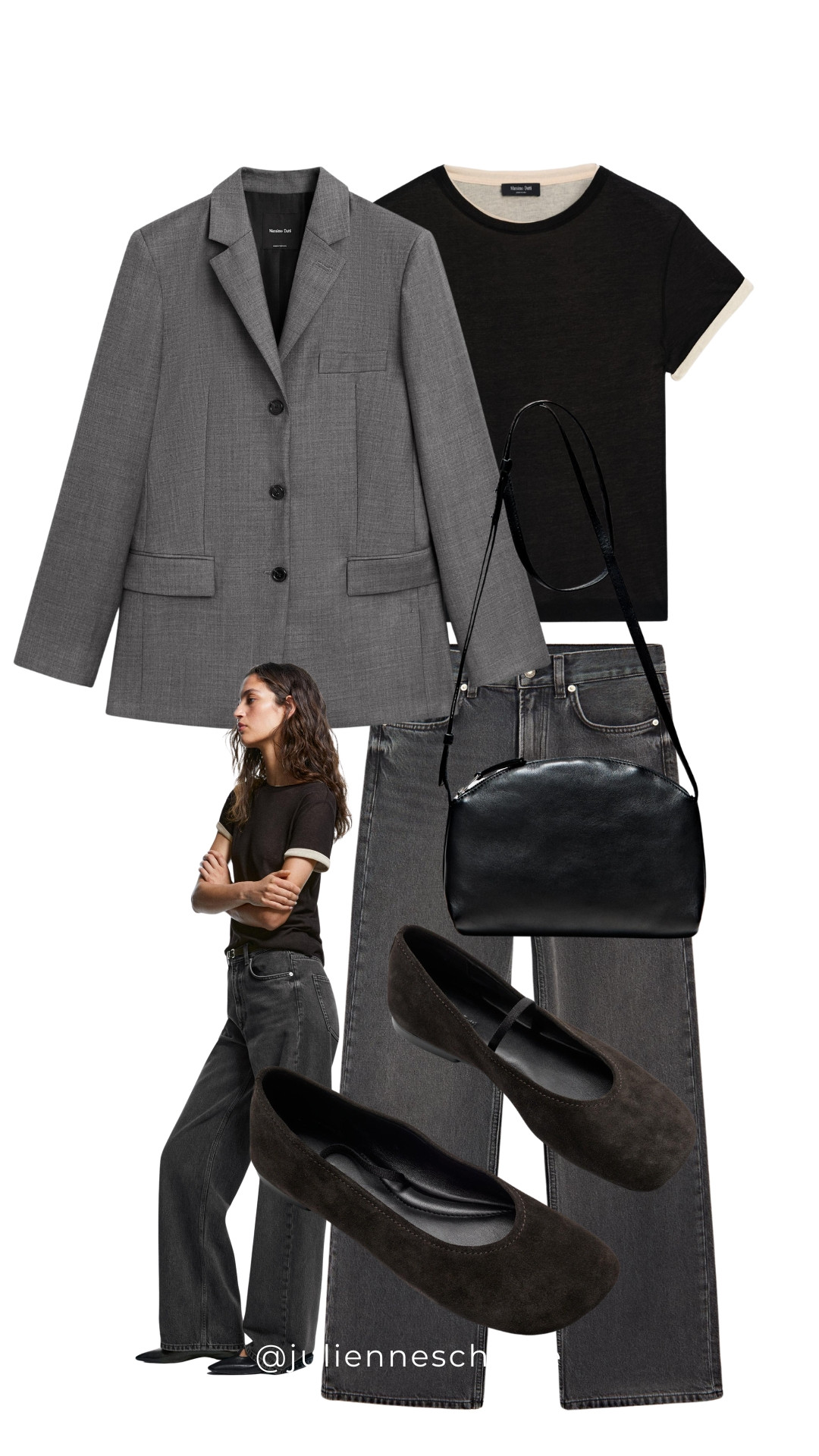 An easy everyday formula: relaxed tailoring + Jeans.

Keep the base simple, then finish with loafers, a structured shoulder bag and minimal gold jewelry for that polished-but-not-overdone feel.✨julienneschoice 


#LTKStyleTip #businesscasual #workwear #falloutfits 

 #LTKootd #LTKSeasonal #LTKWorkwear
