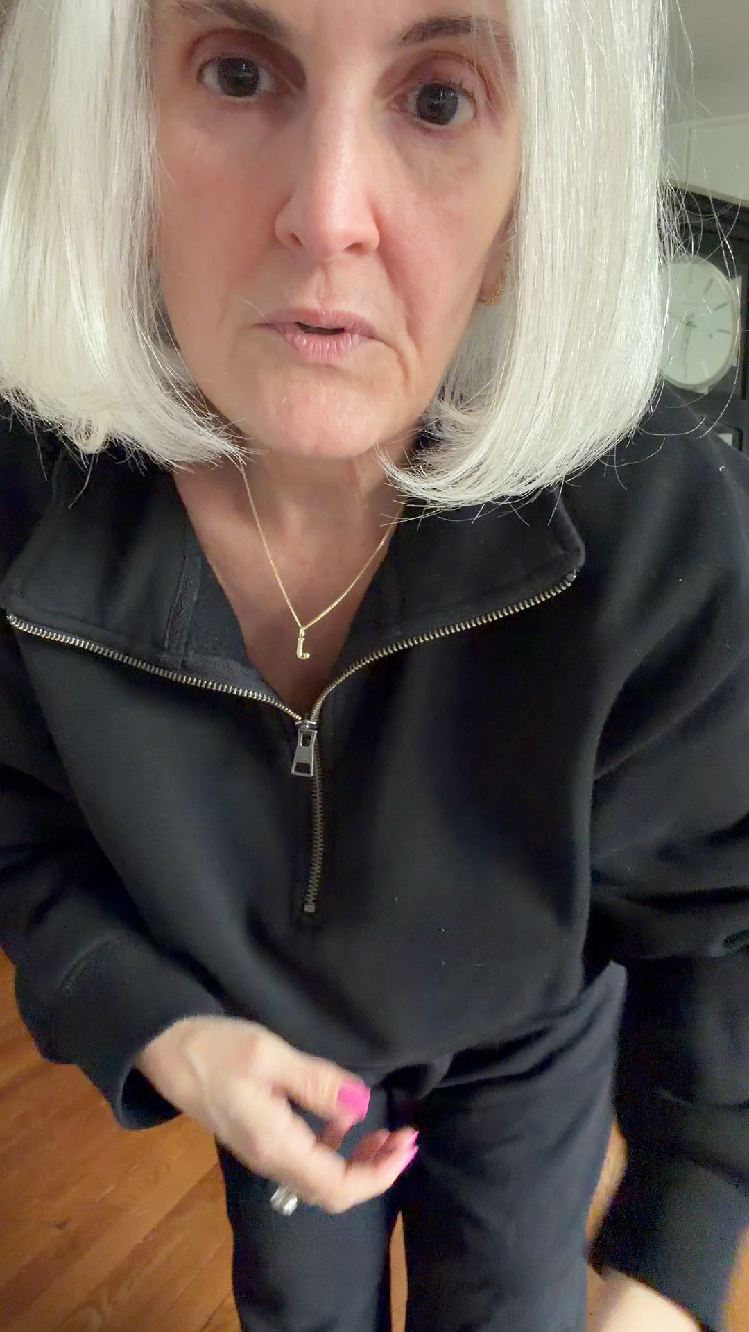 Wide leg sweats and a quarter zip for lounging 

#LTKPetite #LTKMidsize #LTKOver40