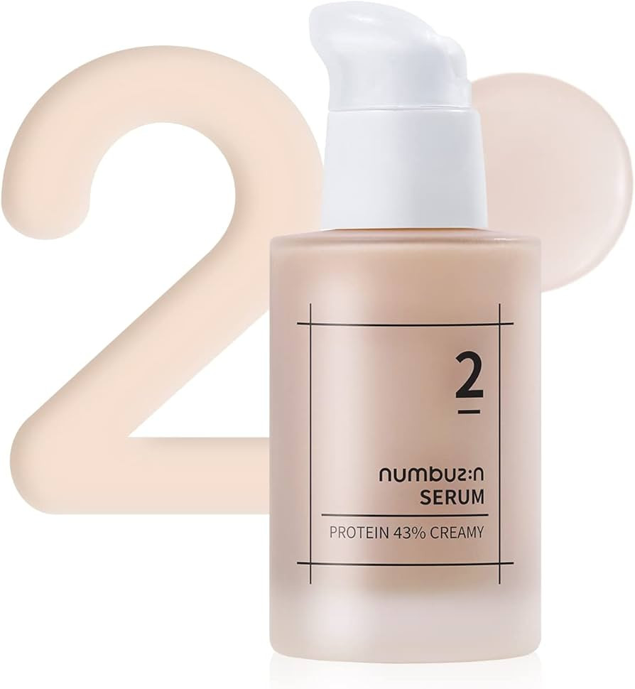 numbuzin No.2 Creamy 43% Protein Serum | Oat Protein, Ceramide, Panthenol for Skin Barrier, Tight... | Amazon (US)