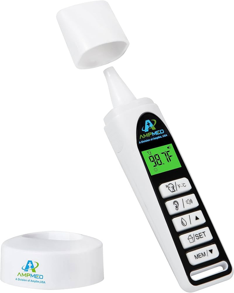 Amplim No Touch Professional Forehead and Ear Thermometer | Non-Contact Digital Baby Thermometer ... | Amazon (US)