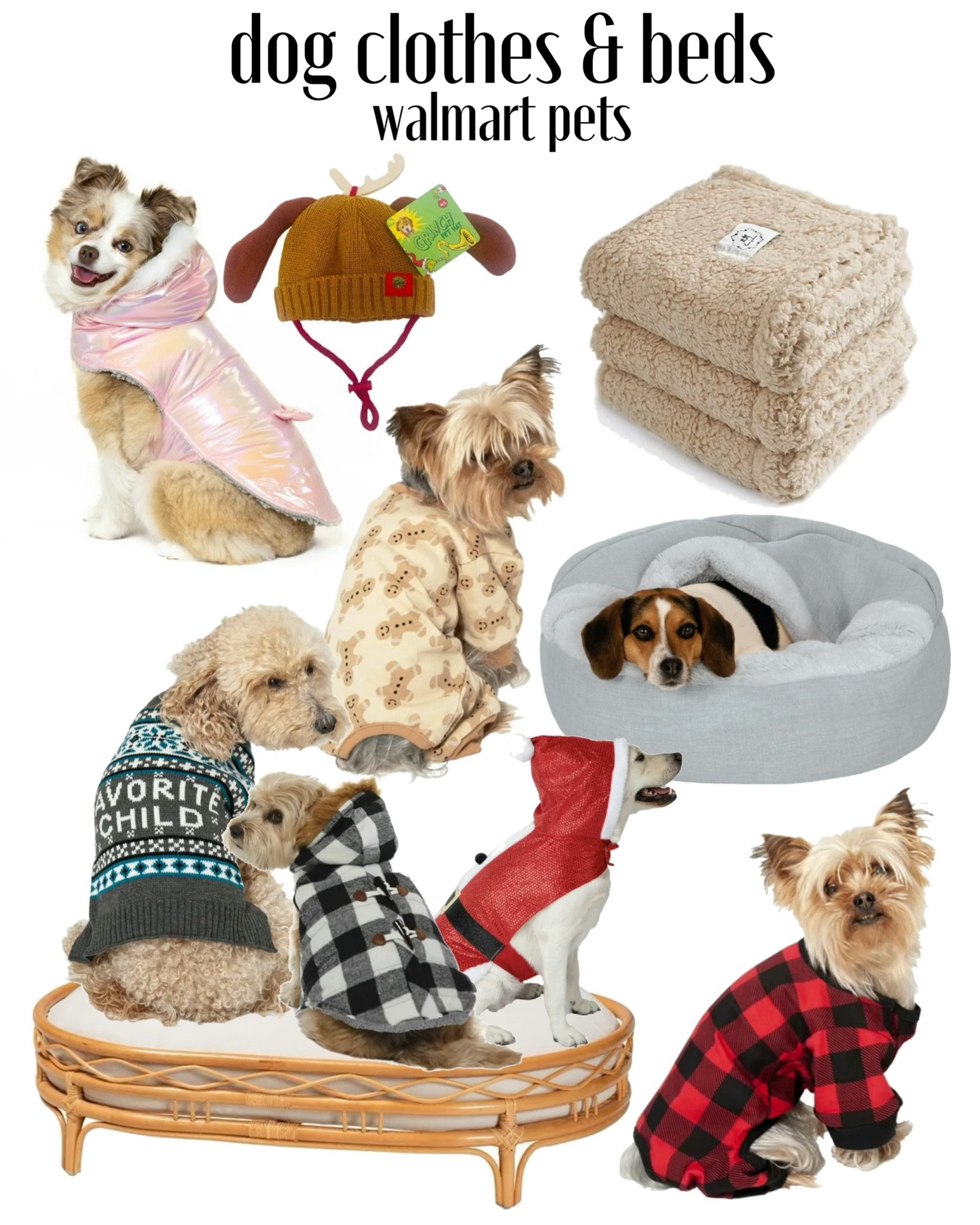 Don’t forget about your pets this holiday season!!! #walmartpartner @walmart has the best dog beds and clothes! 