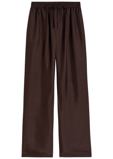Wide-leg silk trousers | Harvey Nichols
