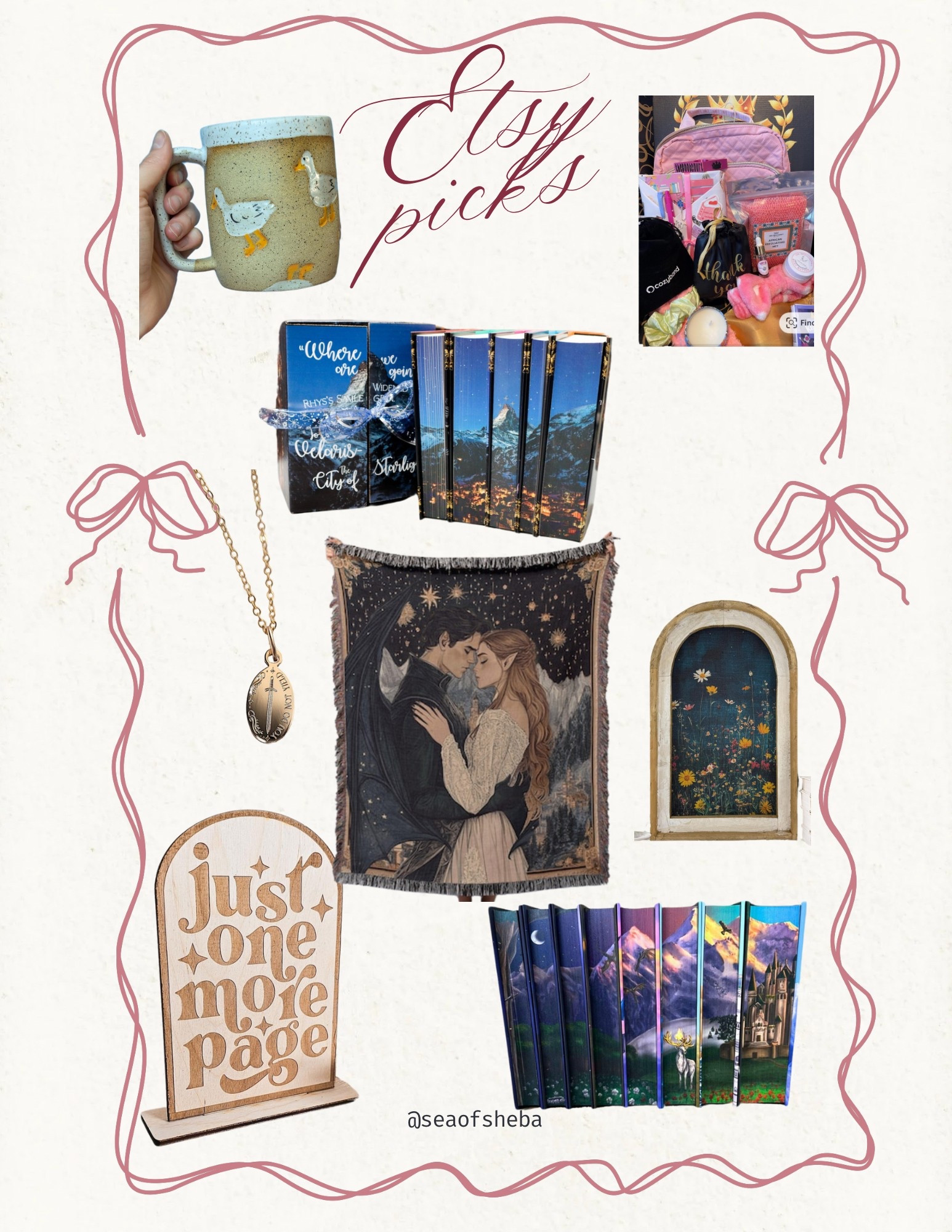 Bookish Etsy picks! #etsy #bookish 

#LTKHome #LTKGiftGuide #LTKFindsUnder100
