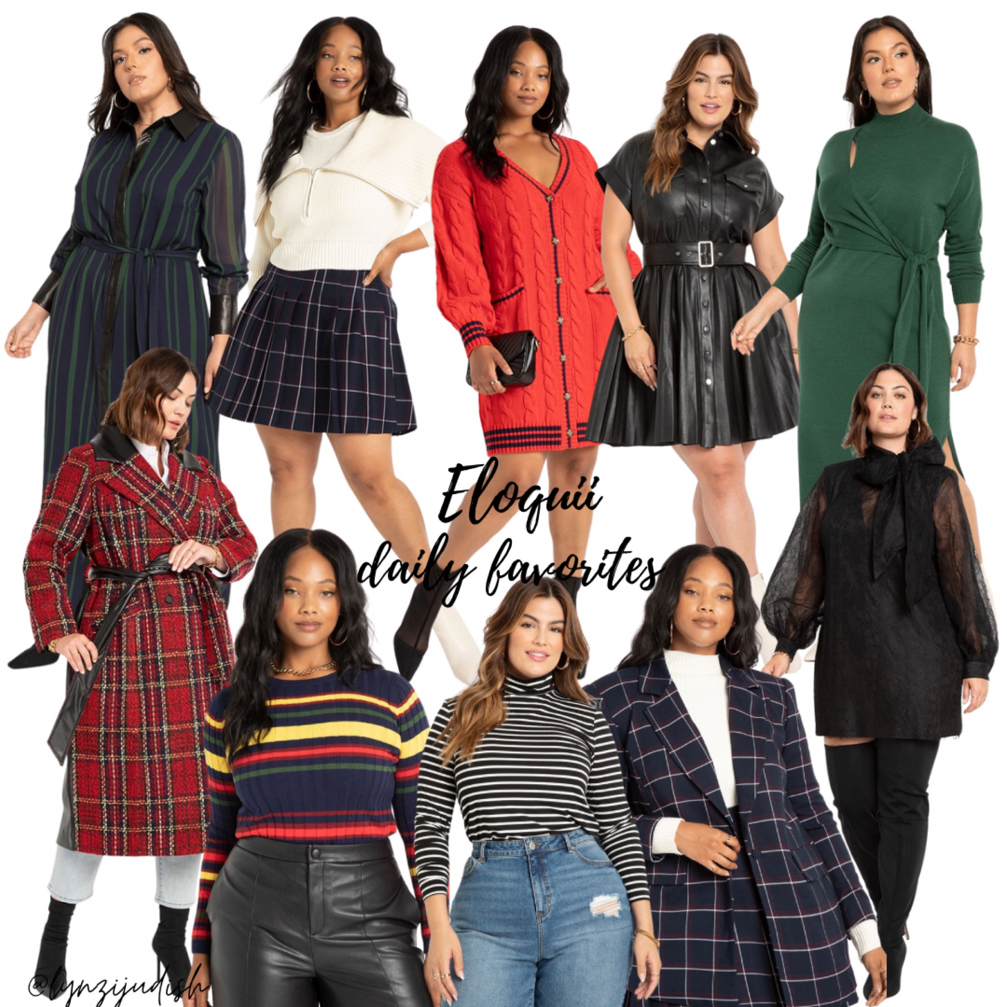 Daily Favorites - Eloquii New Arrivals

Fall outfit, fall style, fall dress, fall coat, plus size fashion, plus size style, size 16 influencer, blue plaid skirt, red sweater cardigan dress, black leather dress, green dress, red plaid coat, striped sweater, striped turtleneck, blue plaid blazer, lbd, little black dress 

#LTKunder100 #LTKcurves #LTKSeasonal