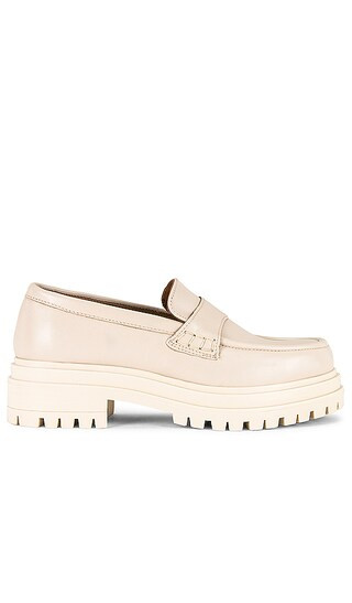 Obsidian Leather Loafer in Cream | Revolve Clothing (Global)