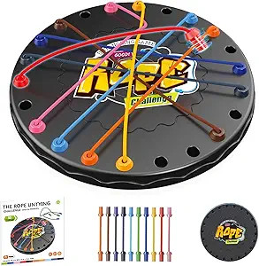 Rope Untangling Puzzle Game, Mini Travel Size Educational Strategy Board Game for Kids & Adults, ... | Amazon (US)
