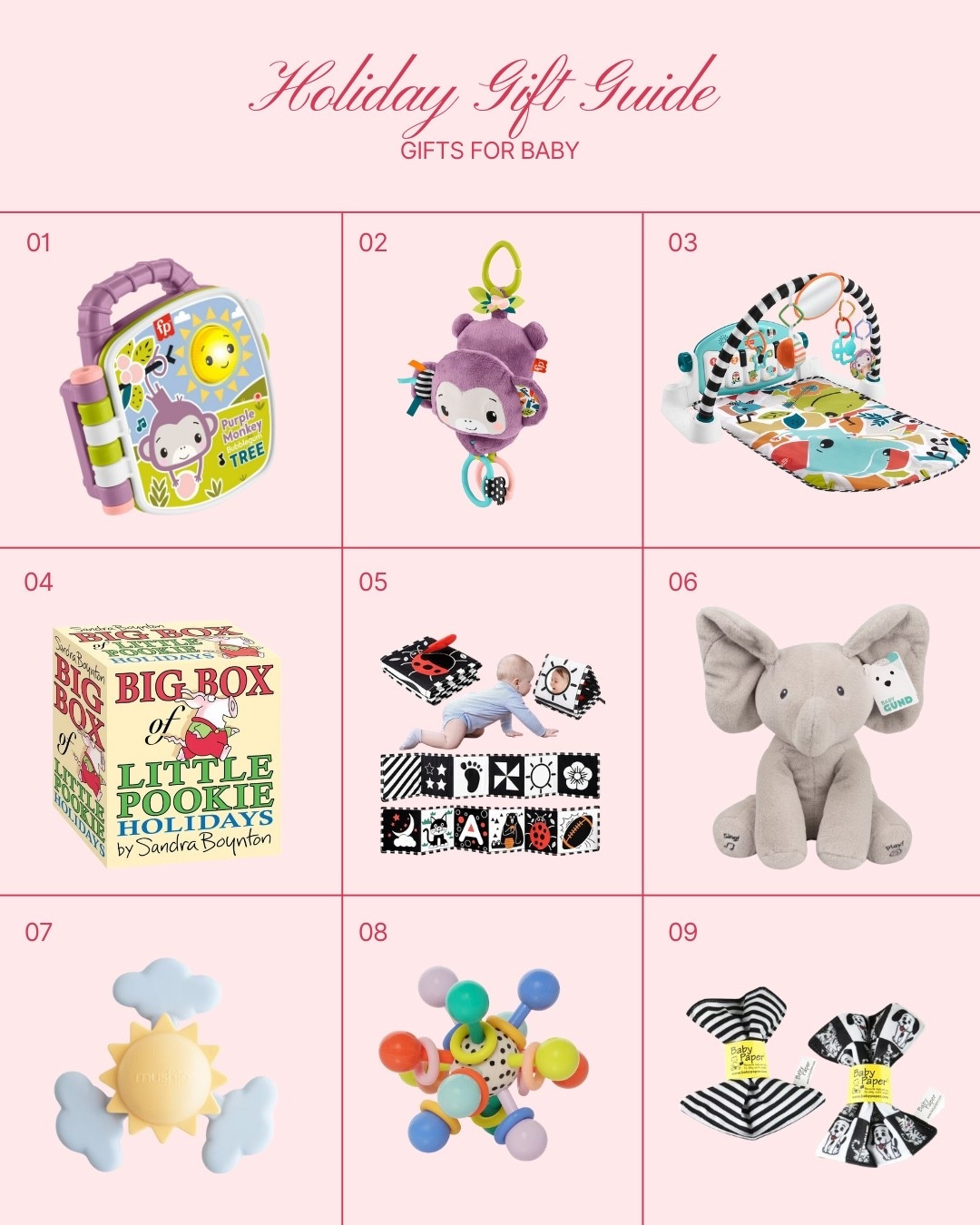 Holiday gift guide! Toys for baby 12 months and under 👶🏻🎄❤️ 

Baby gifts / baby Christmas gifts / baby gift guide / kids gift guide / Christmas books / Christmas kids books / Christmas toys / Christmas kids toys / Christmas kids gift guide / holiday children’s books / Christmas children’s books / baby stocking stuffer / baby toys / baby toy gift guide / first Christmas gift guide 

#LTKGiftGuide #LTKBaby #LTKHoliday