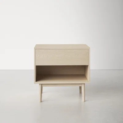 Indra 1 - Drawer Solid Wood Nightstand | Wayfair North America