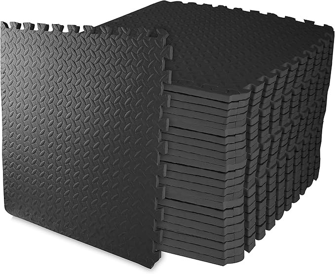 BalanceFrom Puzzle Exercise Mat with EVA Foam Interlocking Tiles for MMA, Exercise, Gymnastics an... | Amazon (US)
