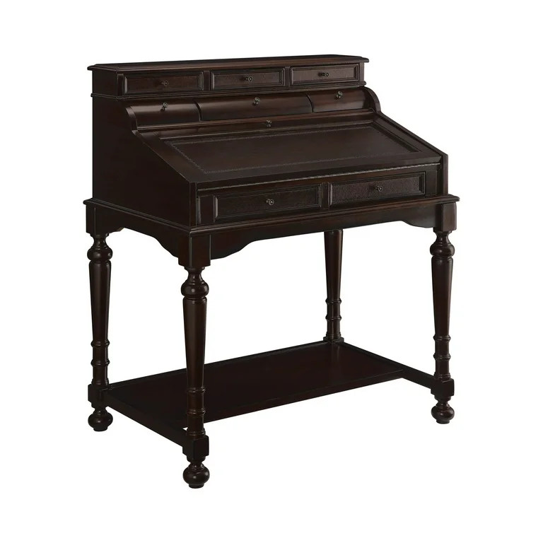 Milo 10-drawer Secretary Desk Warm Brown | Walmart (US)