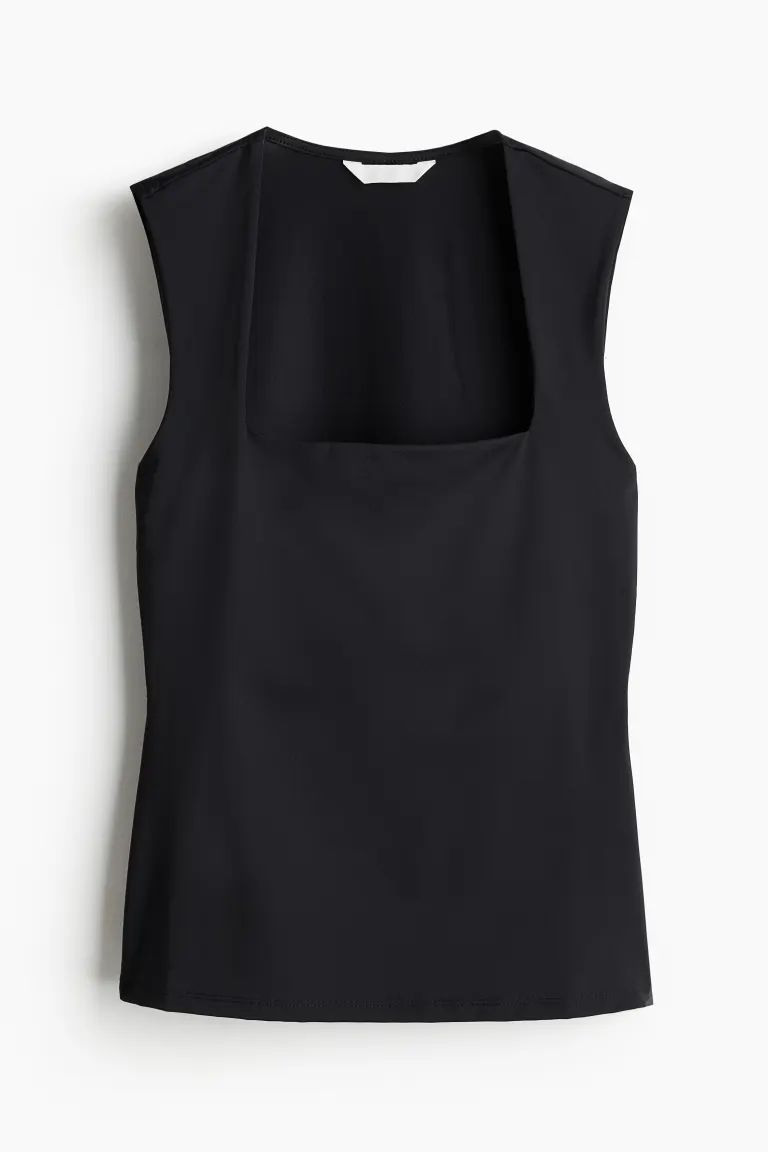 Square-neck Jersey Top | H&M (US + CA)