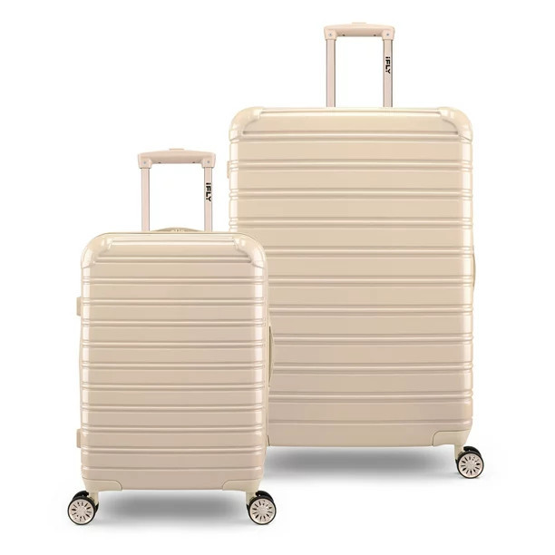 iFLY Hardside Luggage Fibertech 2 Piece Set, Champagne | Walmart (US)