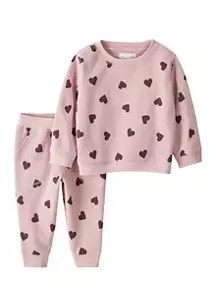 Little Planet by Carter's Baby Girls Printed Waffle Knit Thermal Set | Belk