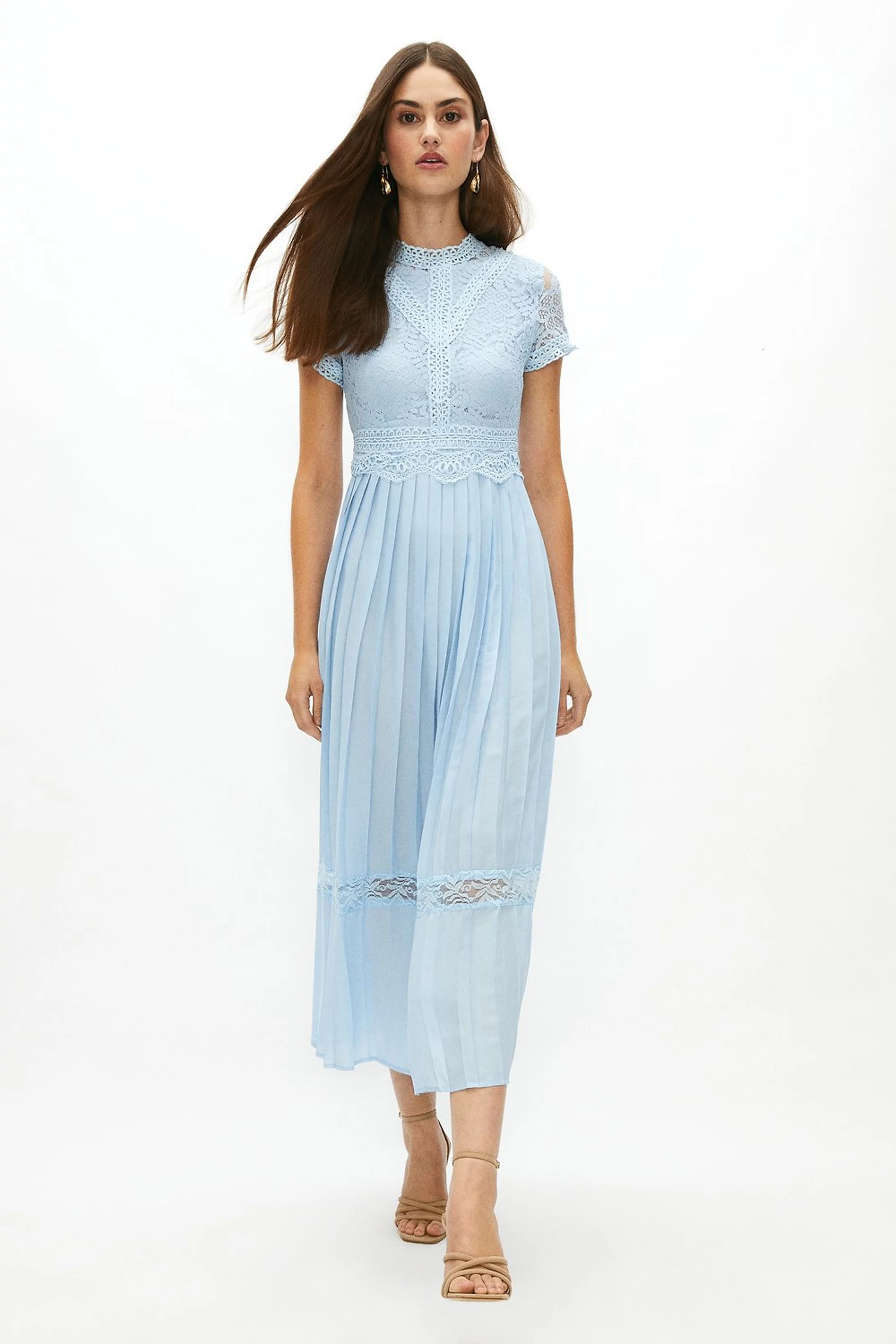 Lace Bodice Pleat Skirt Maxi Dress | Coast (UK)