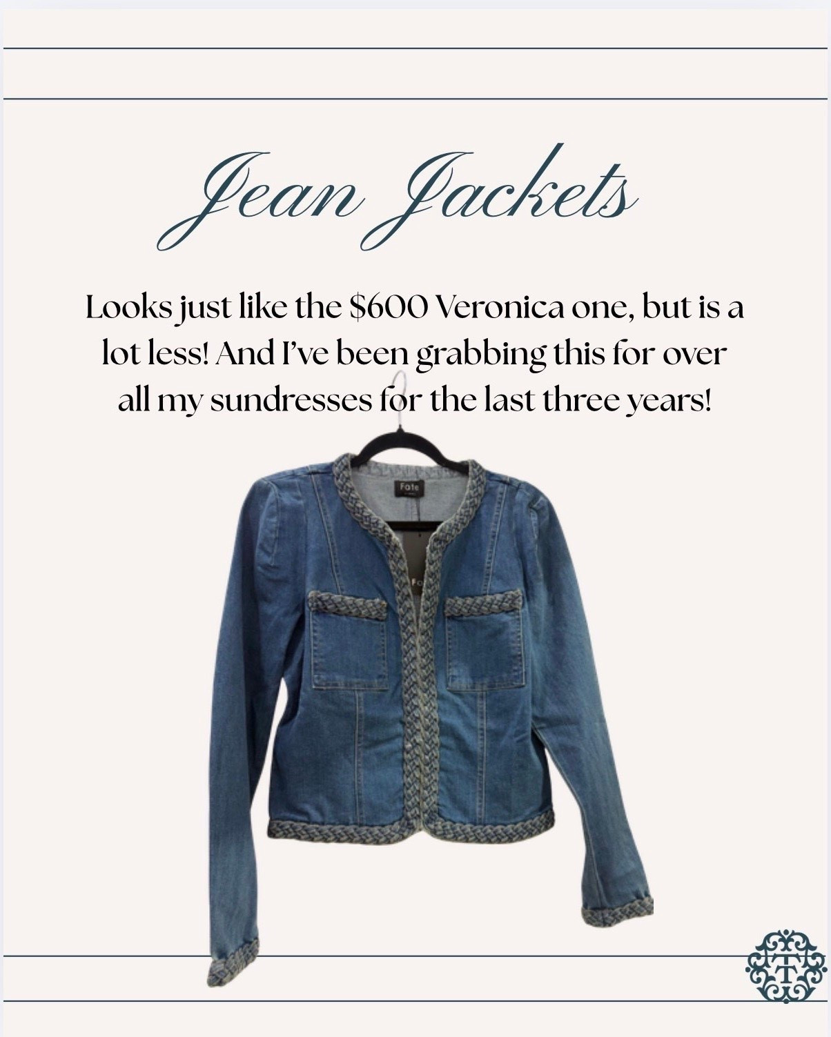 An elevated denim jacket staple. s

#LTKOver40 #LTKSeasonal