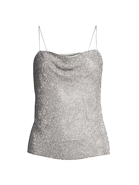 Harmon Crystal Drapey Slip Tank Top | Saks Fifth Avenue