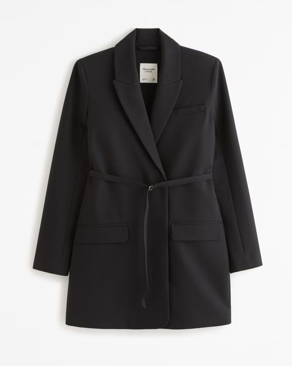 Side-Tie Blazer Mini Dress | Abercrombie & Fitch (US)