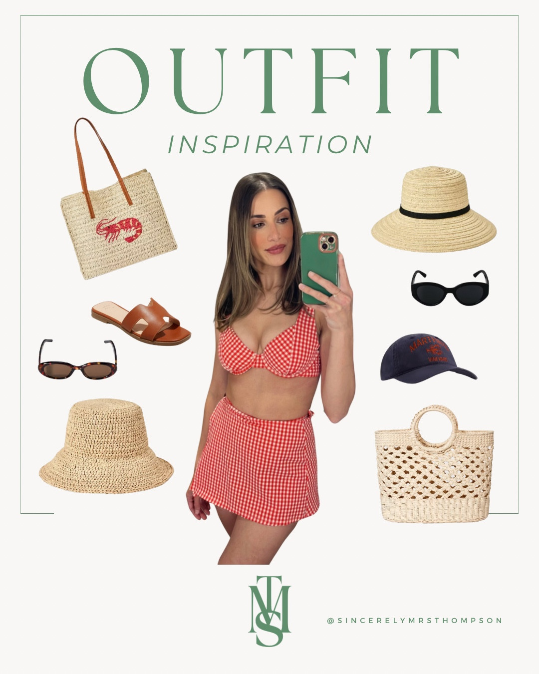 A red gingham bikini set from Target. 

#LTKSeasonal #LTKSummerEdit #LTKOver40