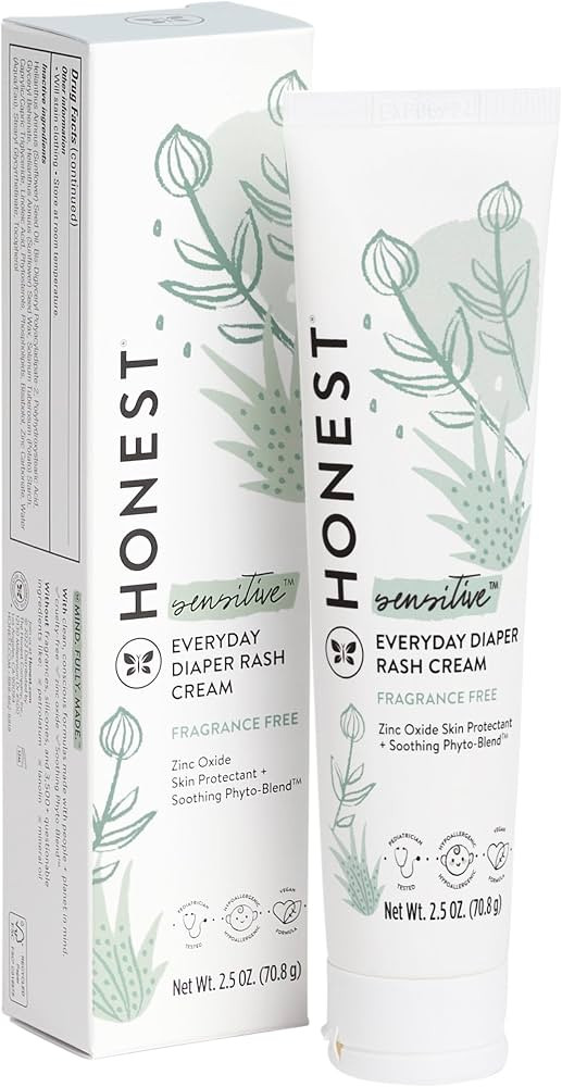The Honest Company Organic Baby Diaper Rash Cream | Moisturizing + Calming Zinc Oxide Ointment | ... | Amazon (US)