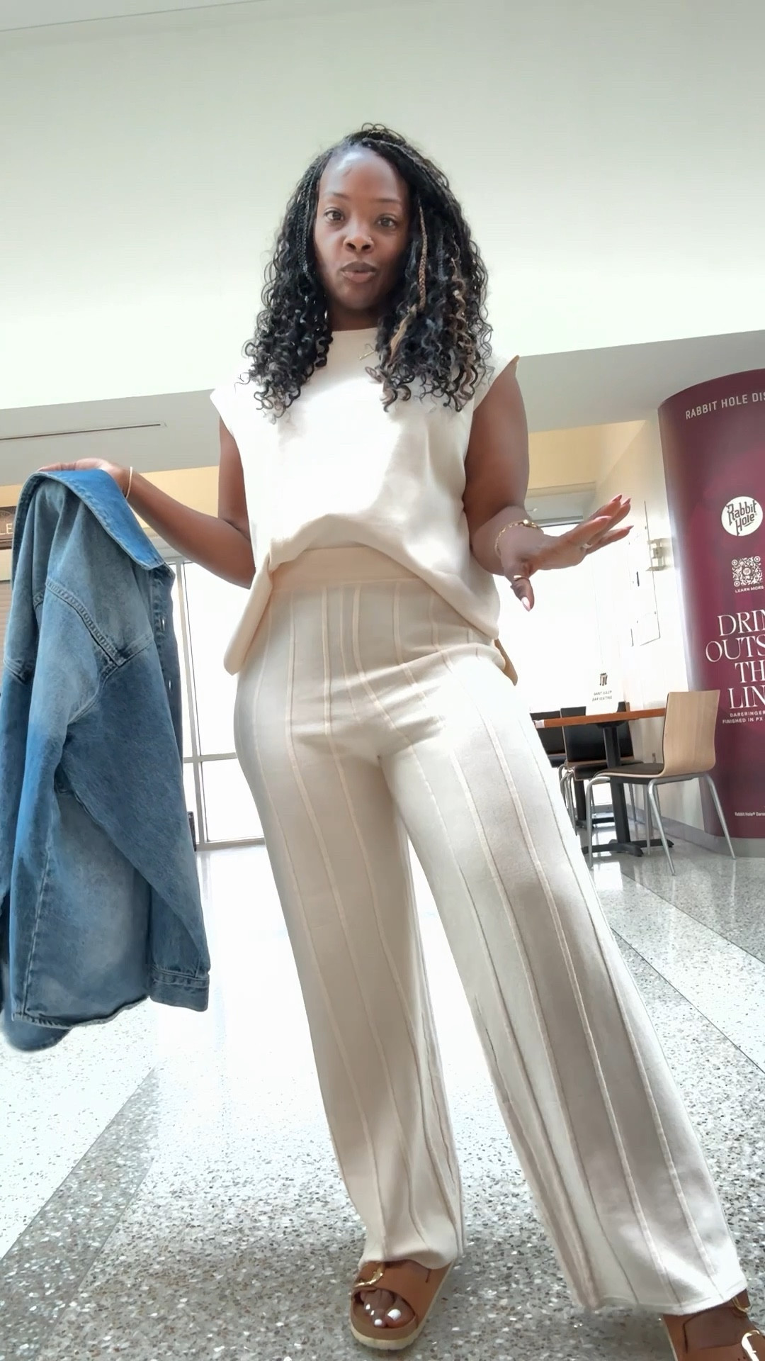 This just might be my new travel outfit!! I love being cute and comfortable with my airport looks. I’m wearing a size medium and it comes in multiple colors! 

#LTKOver40 #LTKTravel #LTKStyleTip