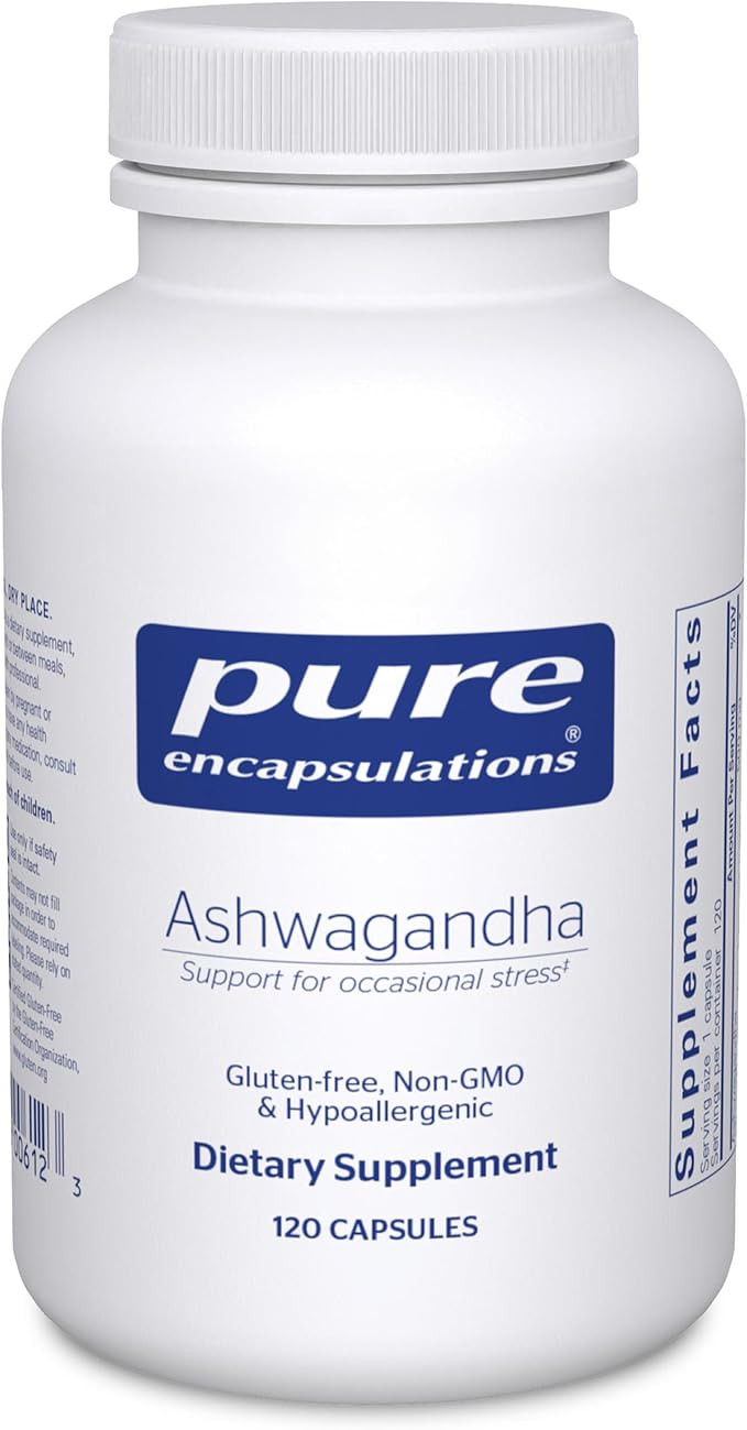 Pure Encapsulations Ashwagandha - 500 mg Ashwagandha Extract - Metabolism & Stress Support - Immu... | Amazon (US)