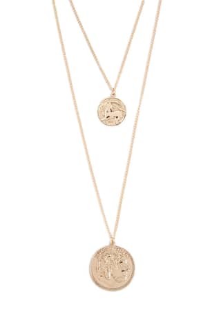 Ancient Coin Pendant Layered Necklace | Forever 21 (US)