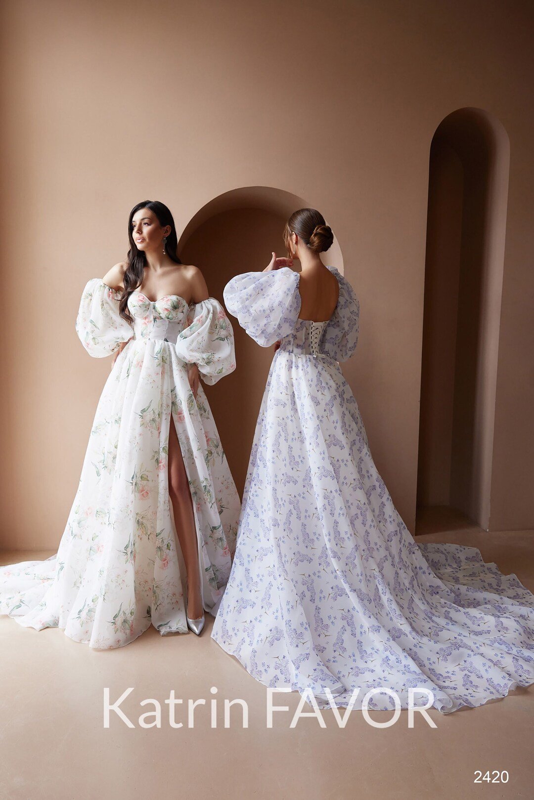 White floral dress women Bustier corset prom dress long Puff sleeve off the shoulder dress Flowy ... | Etsy (US)