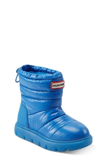 Hunter Kids' Cuddle Lug Sole Insulated Waterproof Snow Boot in Medium Blue at Nordstrom Rack, Size 4 M | Nordstrom Rack
