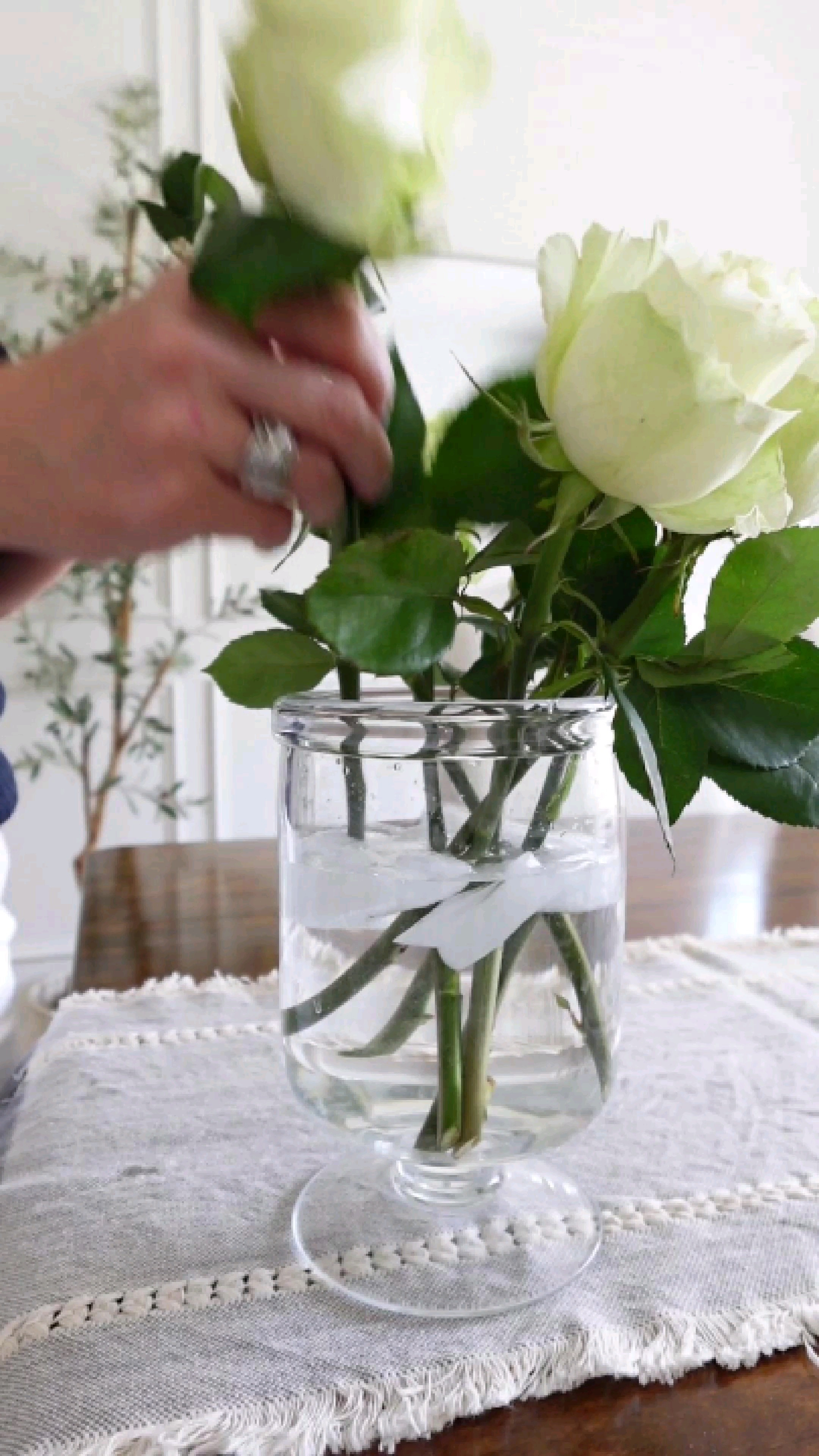 The downside of a clear vase? You see everything, especially the dirty water 🤢 I always add a splash of clorox to keep it looking fresh and the flowers lasting longer. It makes a huge difference! 

#LTKHome #LTKWatchNow