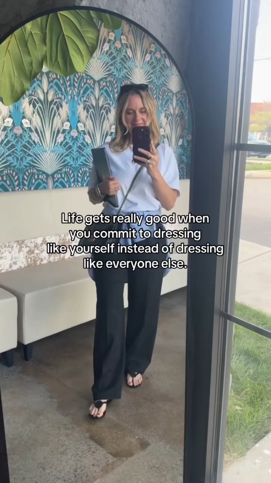 Not every trend is meant for you. 

Not every aesthetic needs to become your personality. 

The best style advice I can give? 

Pay attention to the outfits that make you feel the most confident, comfortable, and like you. 

Personal style starts when you stop asking what everyone else is wearing. 

#personalstyle #fashionadvice #styletips #confidence #stylejourney