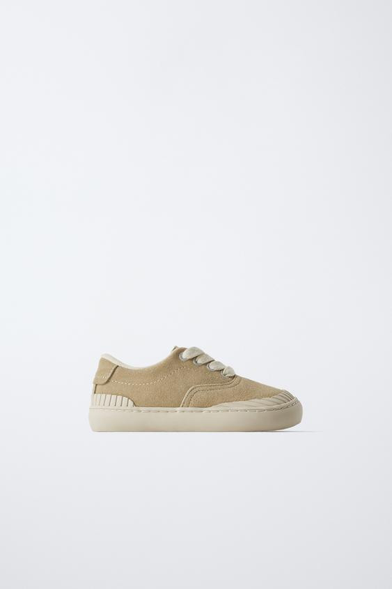 LEATHER SNEAKERS | Zara US