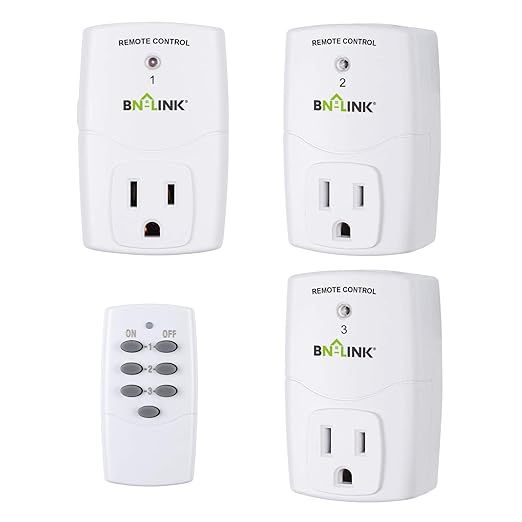 BN-LINK Mini Wireless Remote Control Outlet Switch Power Plug In for Household Appliances, Wirele... | Amazon (US)