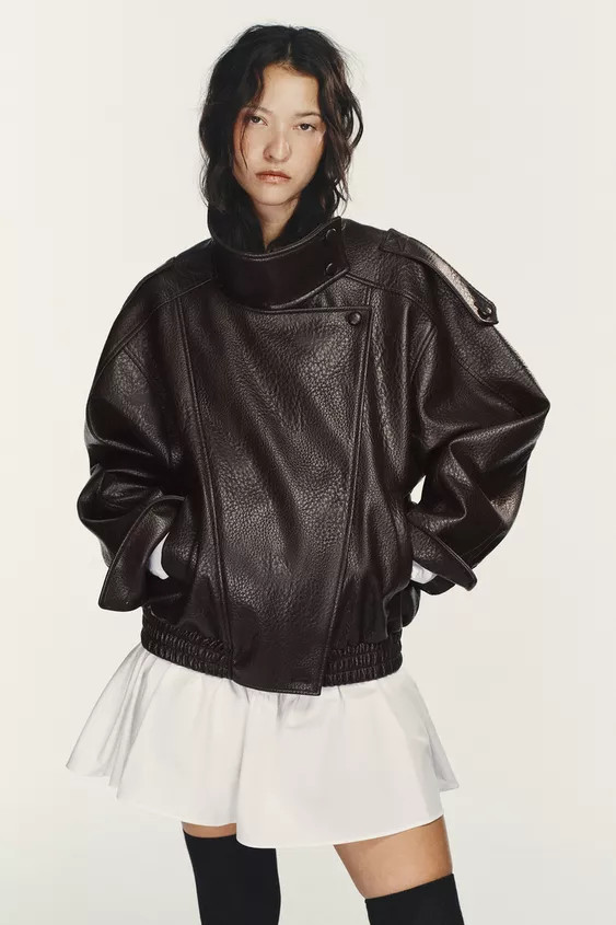 FAUX LEATHER JACKET | Zara UK