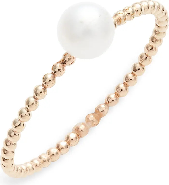 Poppy Finch Freshwater Pearl Bead Ring | Nordstrom | Nordstrom