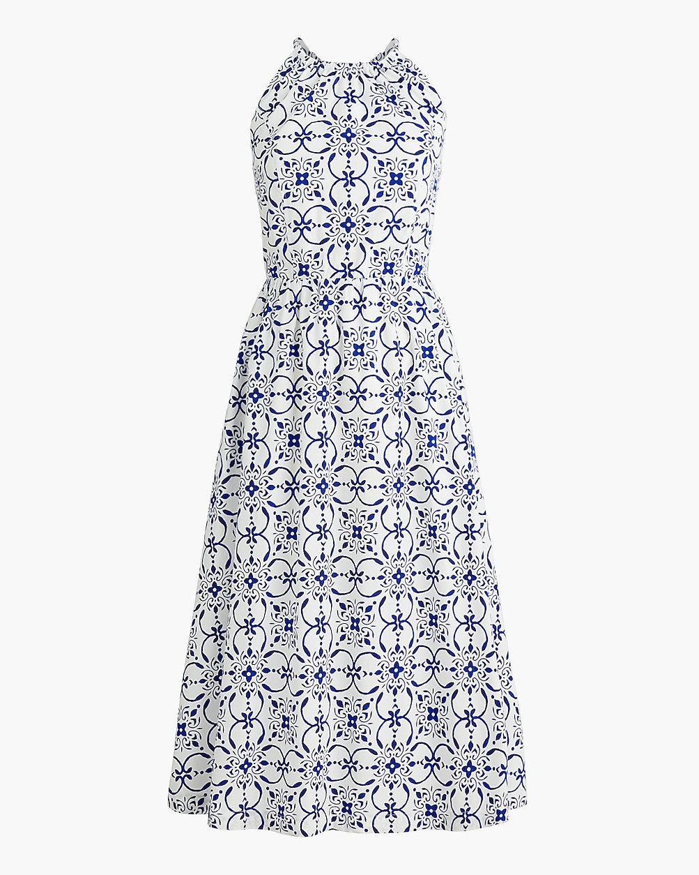 Strappy poplin halter dress | J.Crew Factory