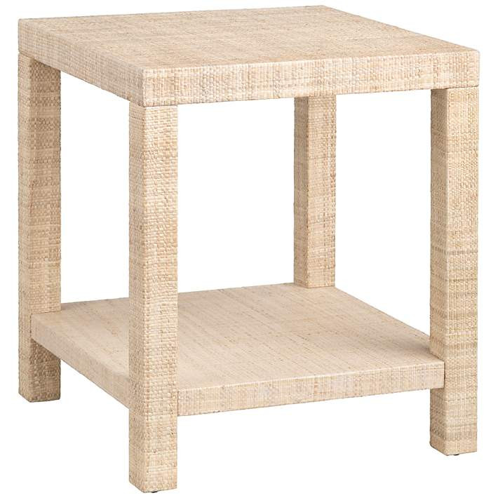 Crestview Collection Providence Raffia End Table - #3574C | Lamps Plus | Lamps Plus