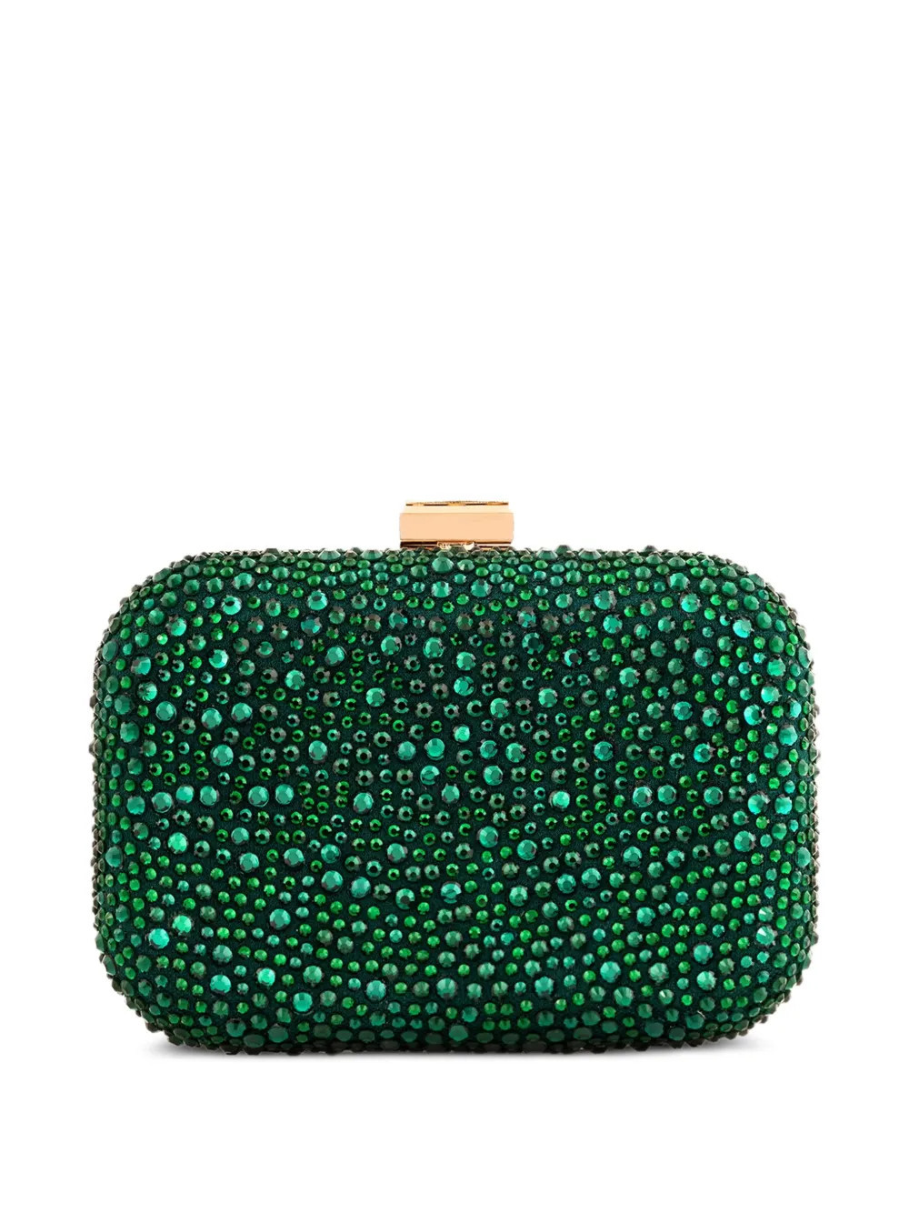 Gemy Maalouf crystal-embellished crepe clutch bag - Green | Farfetch Global