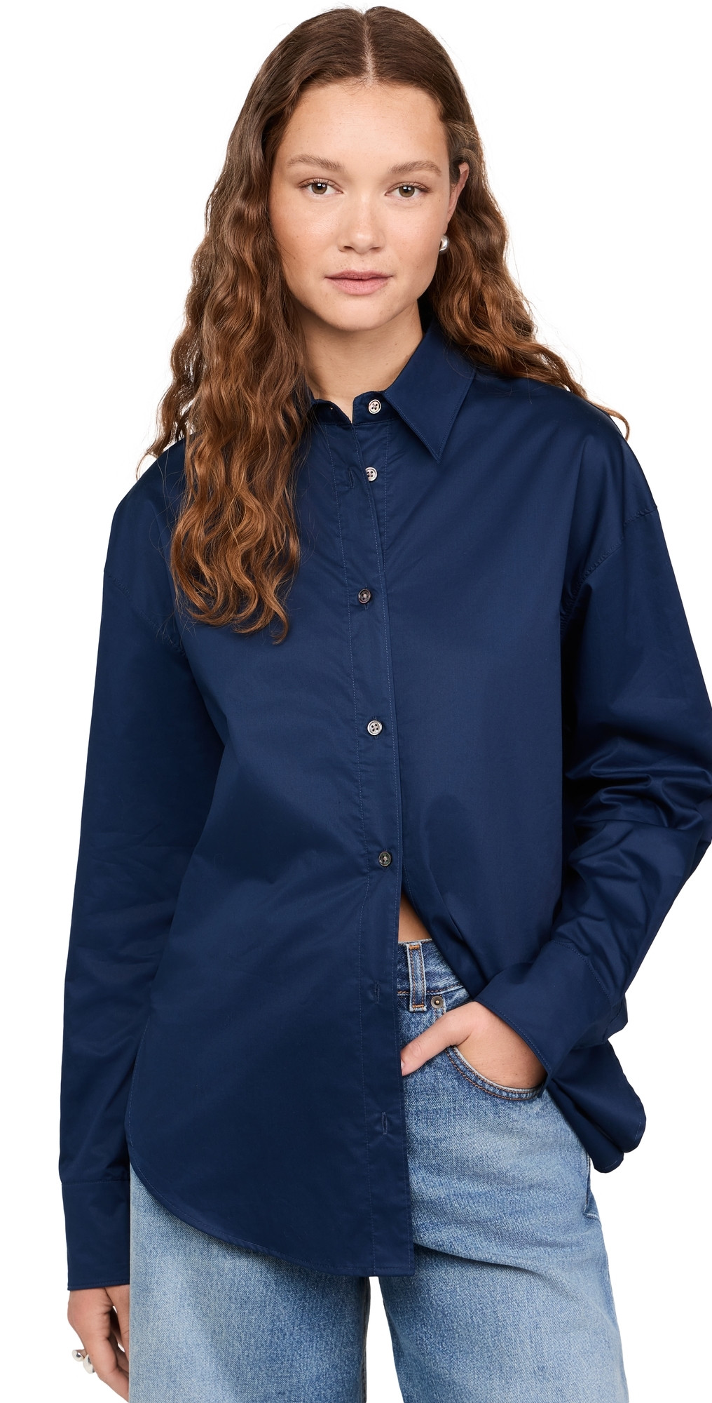 Sold Out NYC The Everything Shirt Navy L | Shopbop
