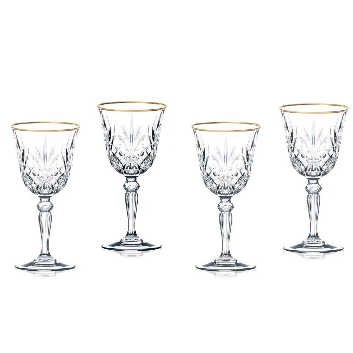 Siena 7.5oz. Crystal Wine Glass Set (Set of 4) | Wayfair North America