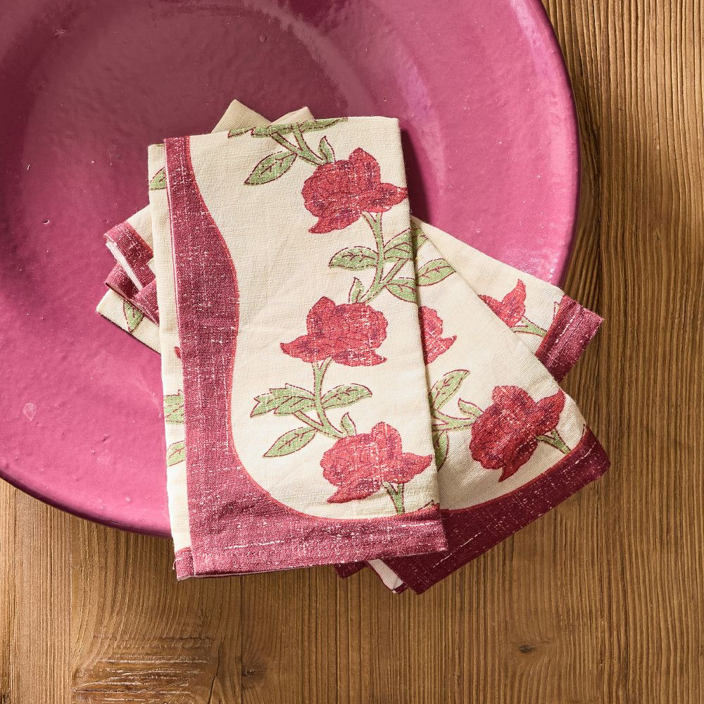 Rosie Print Napkins, Set of 4 | GreenRow