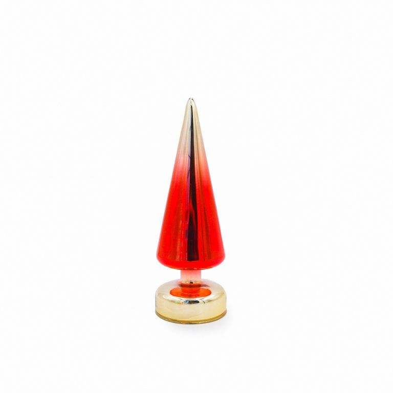 Packed Party Small Red Glass Tree Table Top Decoration, 8.25" - Walmart.com | Walmart (US)