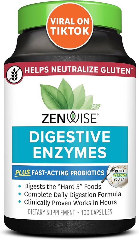 Zenwise Digestive Enzymes - Probiotic Multi with Probiotics and Prebiotics for Health + Bloating ... | Amazon (US)