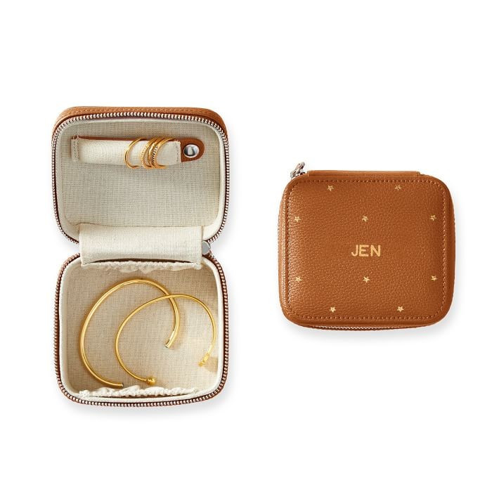 Petite Travel Jewelry Case, Foil Debossed | Mark and Graham